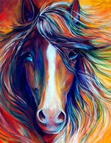 Лошадь в цвете