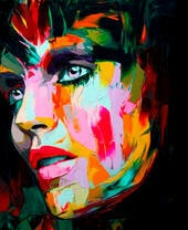 Портрет девушки в цвете