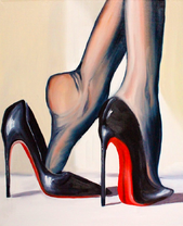 Женские ноги в туфельках