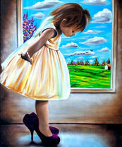 Маленькая красота в больших туфлях