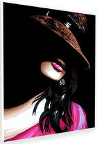 Скрытная дама в шляпе