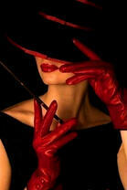 Стильная дама в шляпе