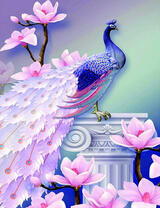 Павлин среди магнолий