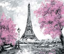 Париж в серо-розовых тонах