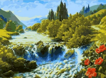 Бурлящий водопад