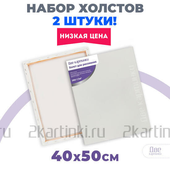 Тип товара Набор 2 шт. холст Две картинки на подрамнике 40X50