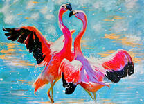 Танец розовых фламинго