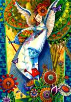 Ангел с корзиной груш