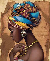 Профиль африканской женщины