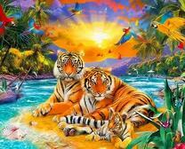 Тигры на райском пляже