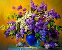 Букет сирени на гранитном столе