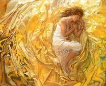 Женщина на золотом ложе