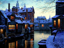 Очарование зимнего Брюгге в Бельгии