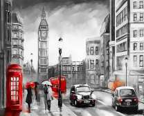 Лондонский городской пейзаж прошлого века
