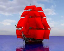 Корабль под названием "Алые паруса"