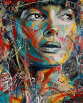 Портрет девушки маслом