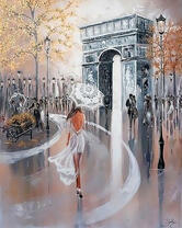 Вечерняя прогулка возле Триумфальной арки