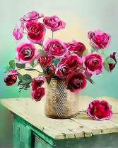 Букет красивых розовых роз