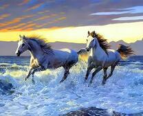 Лошади на берегу моря