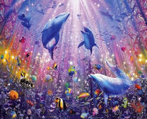 Морской танец дельфинов