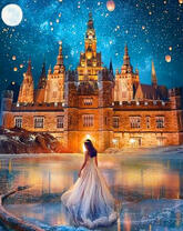 Невеста на фоне замка