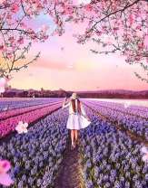 Прогулка по лавандовому полю