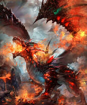Дракон в огне