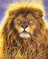 Большой гордый лев