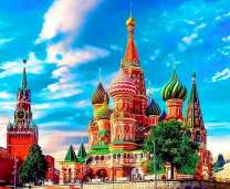 Собор Василия Блаженного в большой Москве