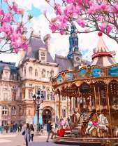 Карусель возле Отель-де-Виль в Париже
