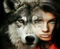 Черноволосая девушка с духом волчицы