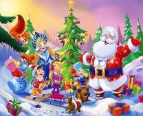 Весёлый Новый год в зимнем лесу