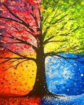 Красивое дерево со всеми временами года