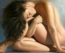 Обнаженная брюнетка