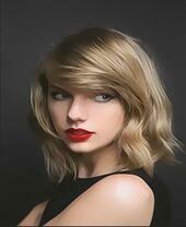 Девушка с ярко-красной помадой