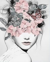 Портрет девушки в цветах