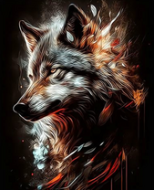 Суровый серый волк