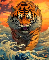 Тигр на волнах