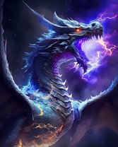 Большой дракон с ледяным дыханием