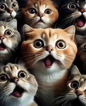 Испуганные котята