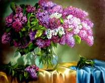 Пышный букет сирени