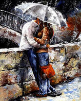 Романтичная прогулка под дождем