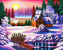 Уединенный деревянный дом