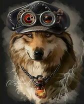 Волк в стимпанковской шляпе