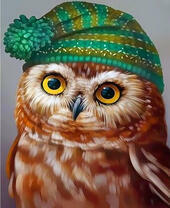 Совенок в шляпке