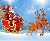 Санта спешит на праздник