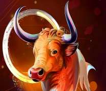 Бык с большими рогами