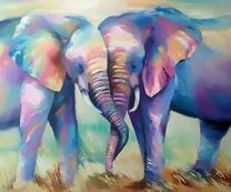 Два ярких слона