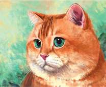 Большой рыжий котик