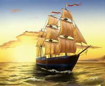 Корабль, плывущий на запад